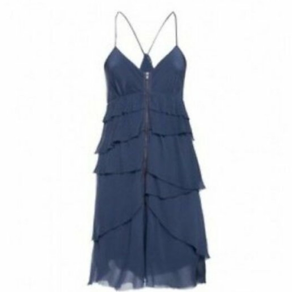 Cream Wilfred ruffle dress XXS - Picture 1 of 8